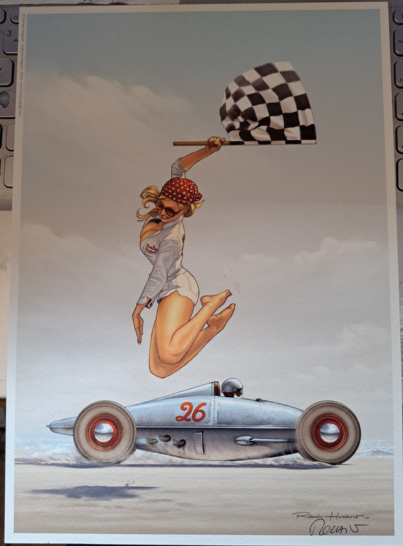 Romain Hugault Belly Tank Racer 2019 ex-libris signé