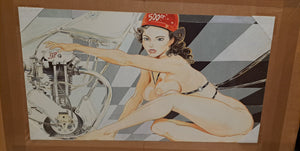 Pin-up et le moteur