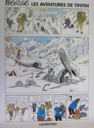affiche publicitaire Tintin