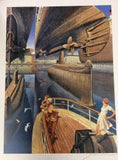 affiche SCHUITEN Le livre voyage (signé)