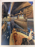 affiche SCHUITEN Le livre voyage (signé)