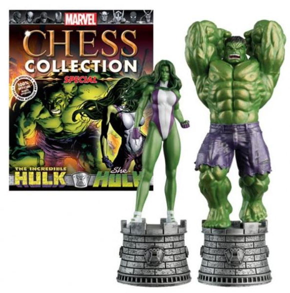Eaglemoss Marvel Chess - Incredible Hulk & She-Hulk