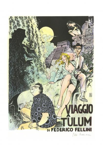 affiche MANARA Fellini - Viaggio a Tulum