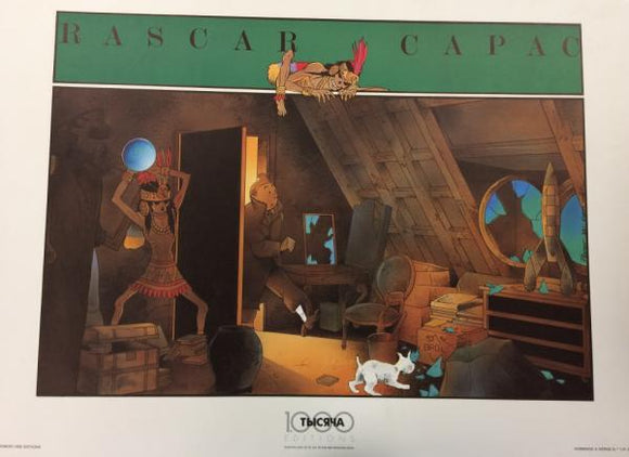 affiche SOMON Tintin - Rascar Capac
