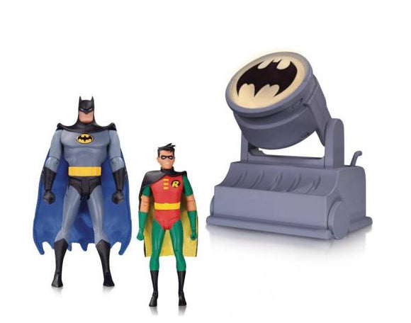 Batman Animated Series - Batman & Robin with Bat-Signal