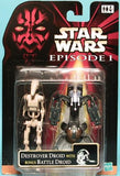 SW Ep1 - Destroyer Droid with bonus Battle Droid - précommande