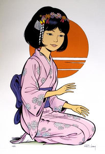 affiche LELOUP Yoko Tsuno - kimono