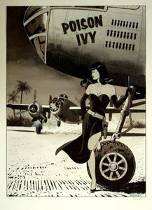 Pin-up "L'avion Poison Ivy".