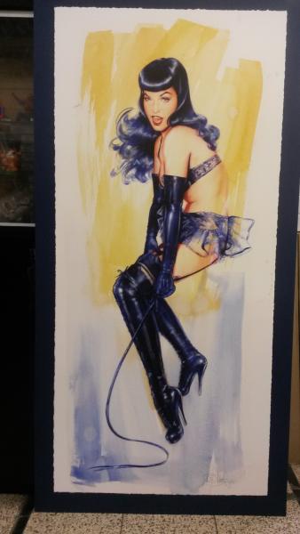 Bettie Page : HEAVEN BOUND: COBALT Limited Edition Giclee