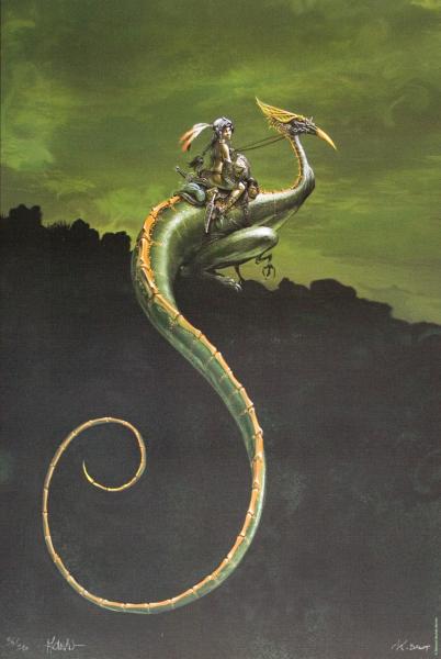 affiche BUCHET Sillage - Dragon (couleurs)