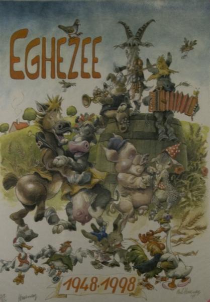 affiche Festival d'Eghezée 1998.