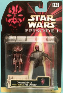 SW Ep1 - Darth Maul (Sith Lord) with bonus Pit Droid (red) - précommande