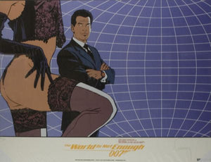 affiche FRANCQ James Bond - The world is not enough (bleu)