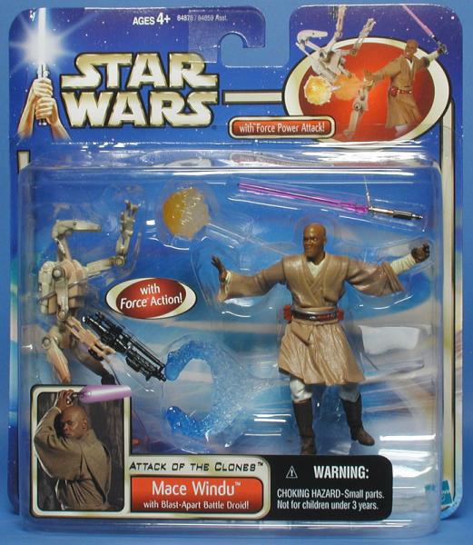 SW Saga - Mace Windu with Blast-Apart Battle Droid! - précommande