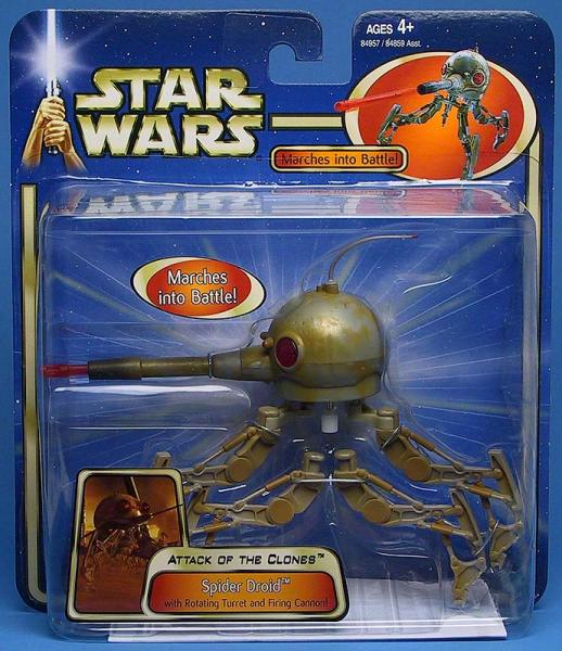 SW Saga - Spider Droid with Rotating Turret and Firing Cannon! - précommande