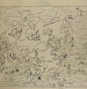 carte voyages de Tintin