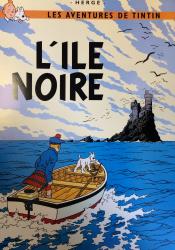 poster HERGE Tintin  L'île noire