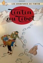 poster HERGE Tintin au Tibet