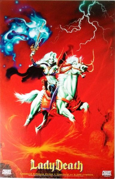 Lady Death Fire Horse limited edition print
