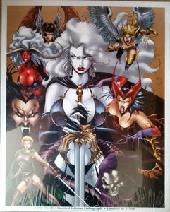 Lady Death limited edition lithograph