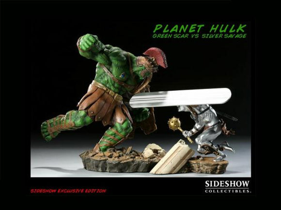 Planet Hulk - Green Scar vs Silver Savage  (sideshow exclusive)