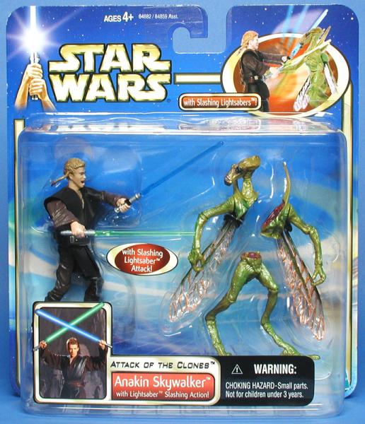 SW Saga - Anakin Skywalker with Lightsaber Slashing Action