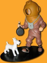 Tintin plongeur (en scaphandrier)