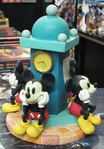 Mickey "Toontown Gazette"  Resin Clock