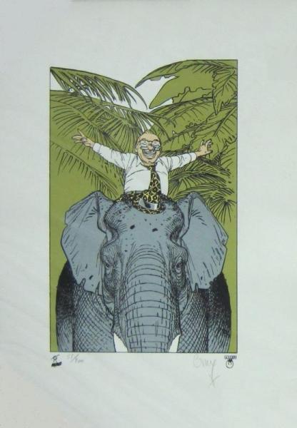affiche BOUCQ Jérôme Moucherot - L'éléphant