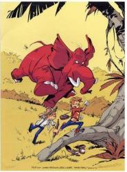 affiche MUNUERA Spirou Elephant