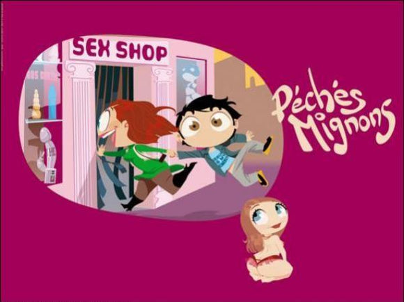 affiche DE PINS Sex Shop