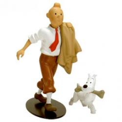 Tintin globe (en chemise & Milou)