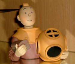 Tintin Scaphandre Rackham le rouge (buste)