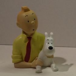Tintin Milou chemise jaune (buste)