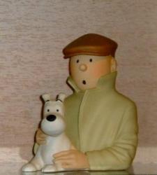 Tintin Milou Casquette Oreille Cassée (buste)