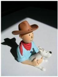 Tintin Milou Cow-Boy (buste) (CowBoy)