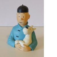 Tintin Milou Lotus bleu (buste)