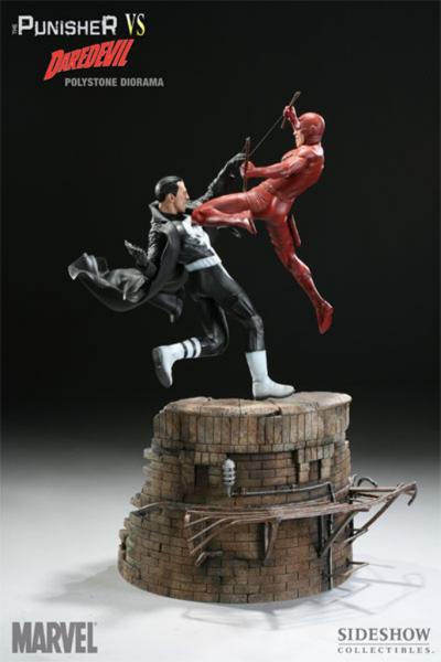 Punisher vs Daredevil diorama