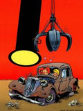 affiche JANRY Le petit Spirou - La panne d'essence
