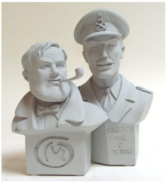 Blake & Mortimer bustes monochrome