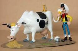 Lucky Luke se rasant avec la queue de vache (5466)