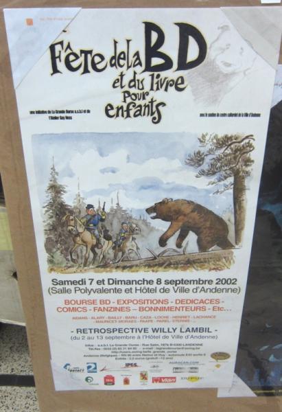 poster LAMBIL Les tuniques bleues - Festival Andenne 2002