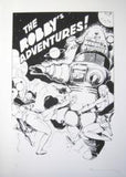 affiche MICHETZ - The Robby's Adventures ! (variante n&b)