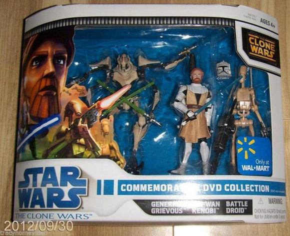 SW TCW DVD Commemorative Set 2 (General Grievous, Obi-Wan Kenobi & Battle Droid) - précommande