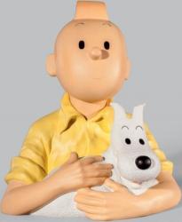 Tintin Buste pull jaune et Milou