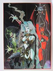 その他 Lady Death Evil Ernie Chromium Evil Ernie, Lady Death & Purgatori chromium print – Forbidden Zone