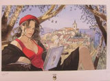 affiche GIBRAT Jeanne à Sollies (pochoir couleurs)