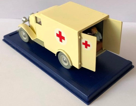 Voiture Tintin : L'ambulance de l'asile des Cigares du Pharaon  (ref 2118056 / 2 118 056)