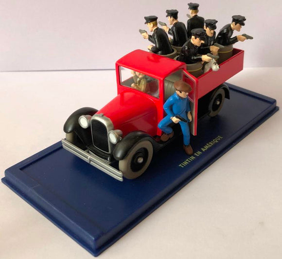 Voiture Tintin : le camion de police de Chicago de Tintin en Amérique (ref 2118041 / ref 2 118 041)